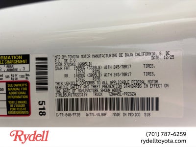 2026 Toyota Tacoma SR5