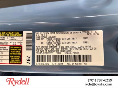 2026 Toyota Tacoma TRD Off-Road