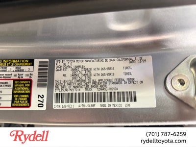 2026 Toyota Tacoma TRD Sport