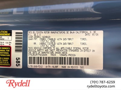 2026 Toyota Tacoma TRD Off-Road