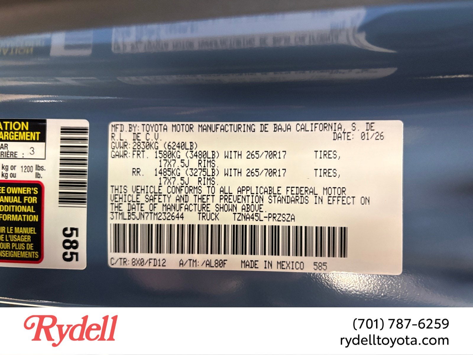 2026 Toyota Tacoma TRD Off-Road