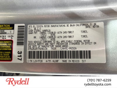 2026 Toyota Tacoma SR5