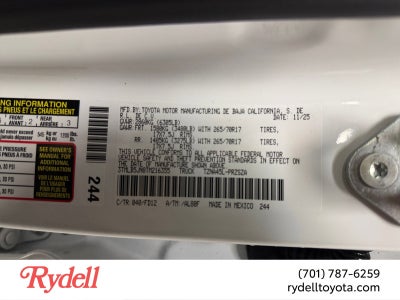 2026 Toyota Tacoma TRD Off-Road