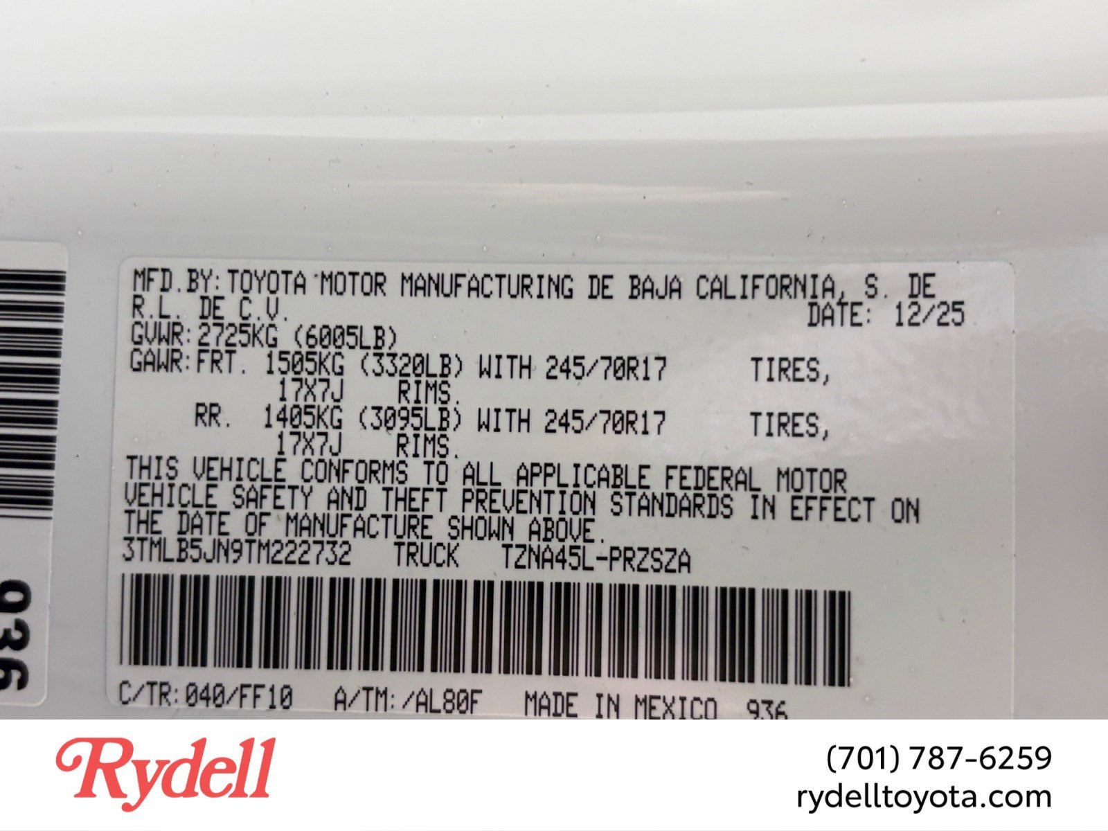 2026 Toyota Tacoma SR5