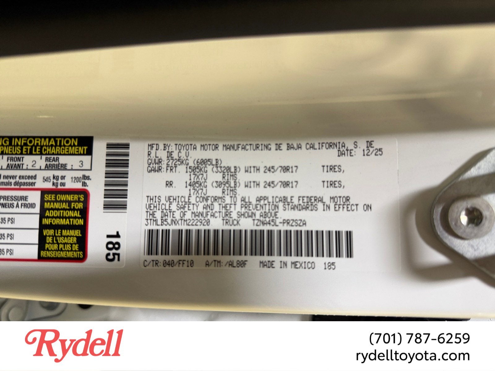 2026 Toyota Tacoma SR5