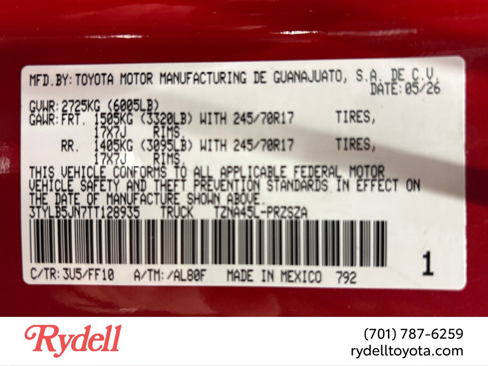 2026 Toyota Tacoma SR5