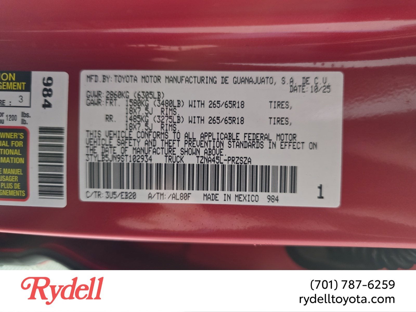 2025 Toyota Tacoma Limited