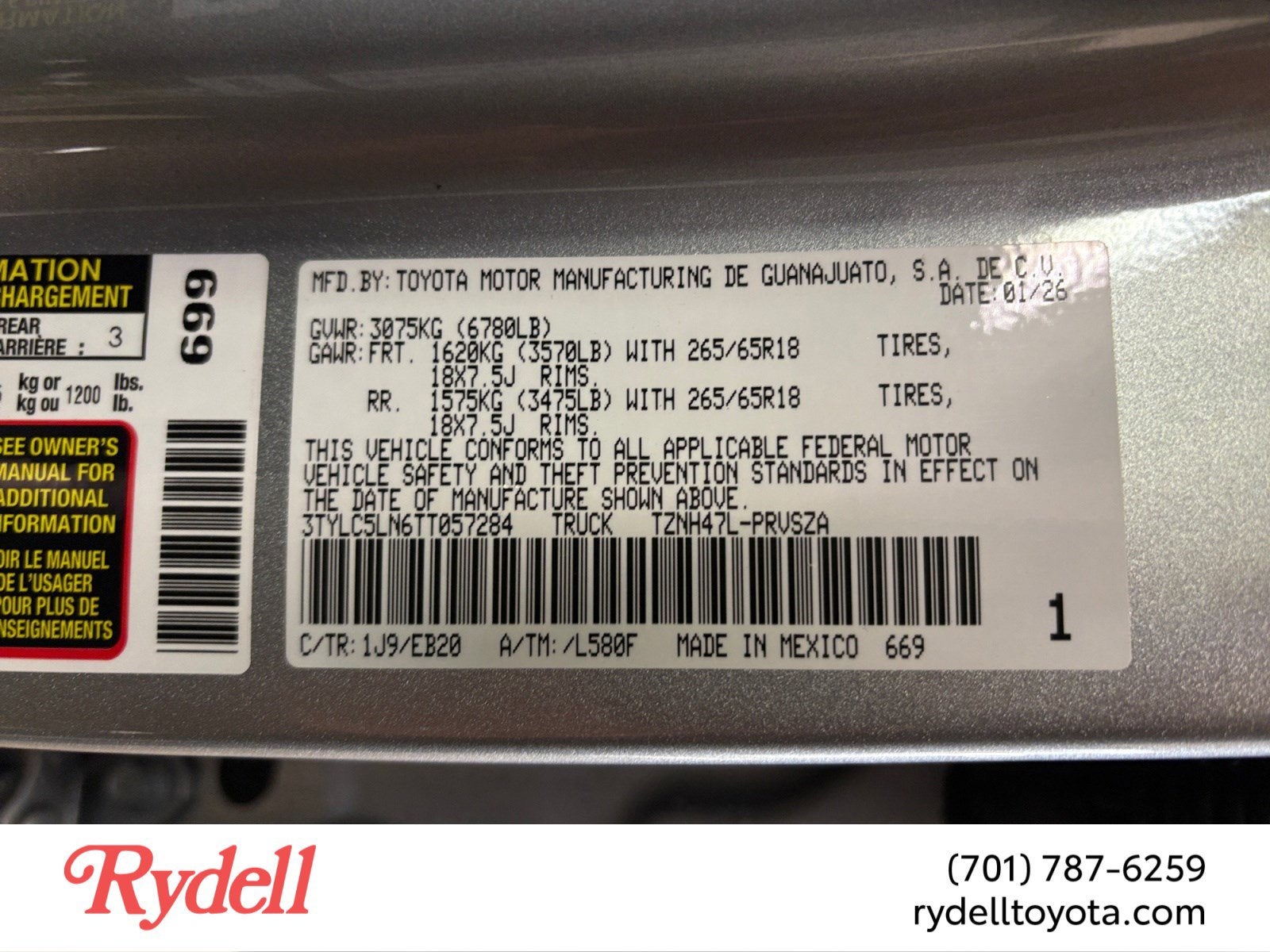 2026 Toyota Tacoma i-FORCE MAX Tacoma Limited