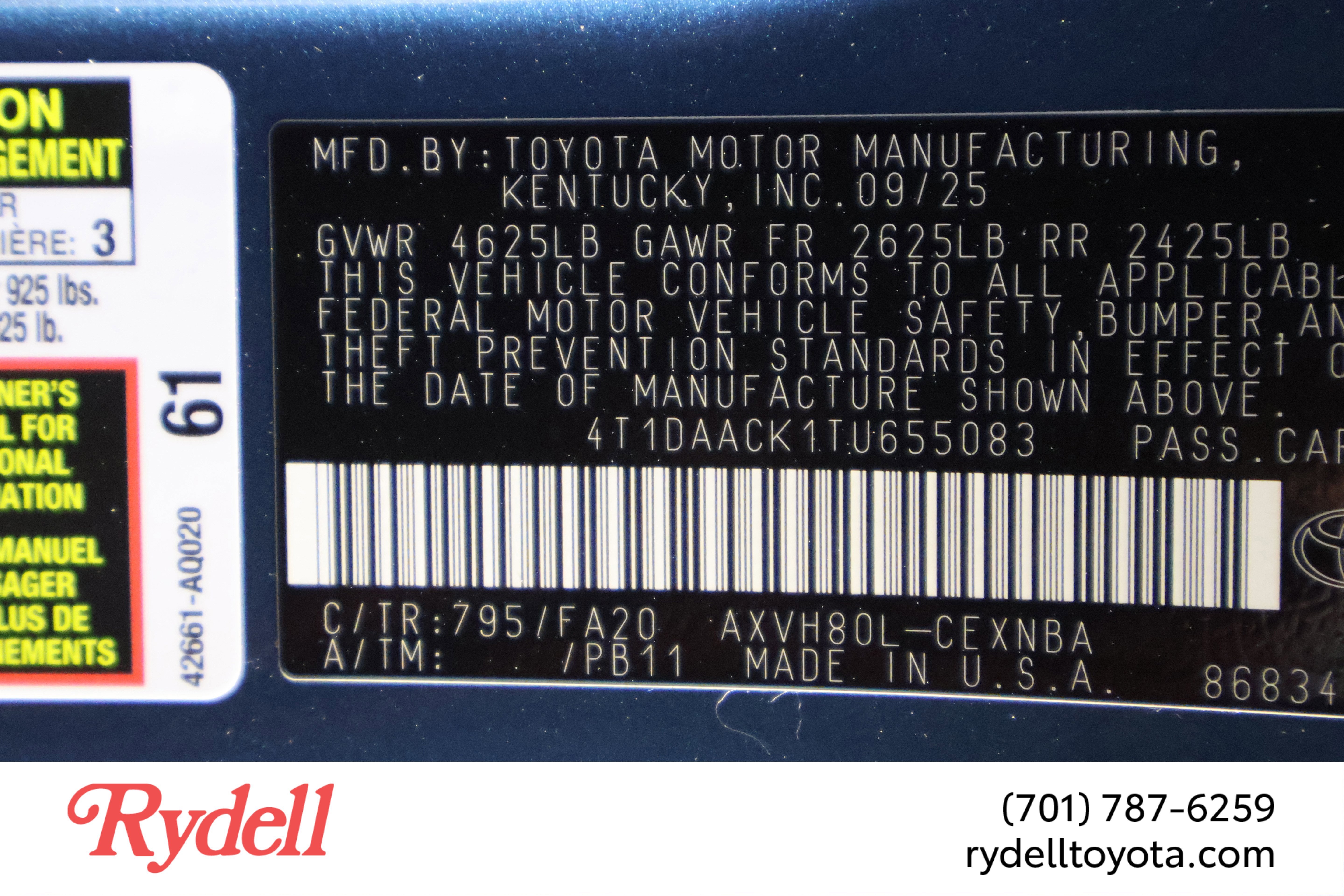 2026 Toyota Camry LE