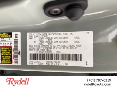 2026 Toyota Tundra Limited