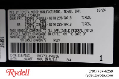 2025 Toyota Tundra SR5