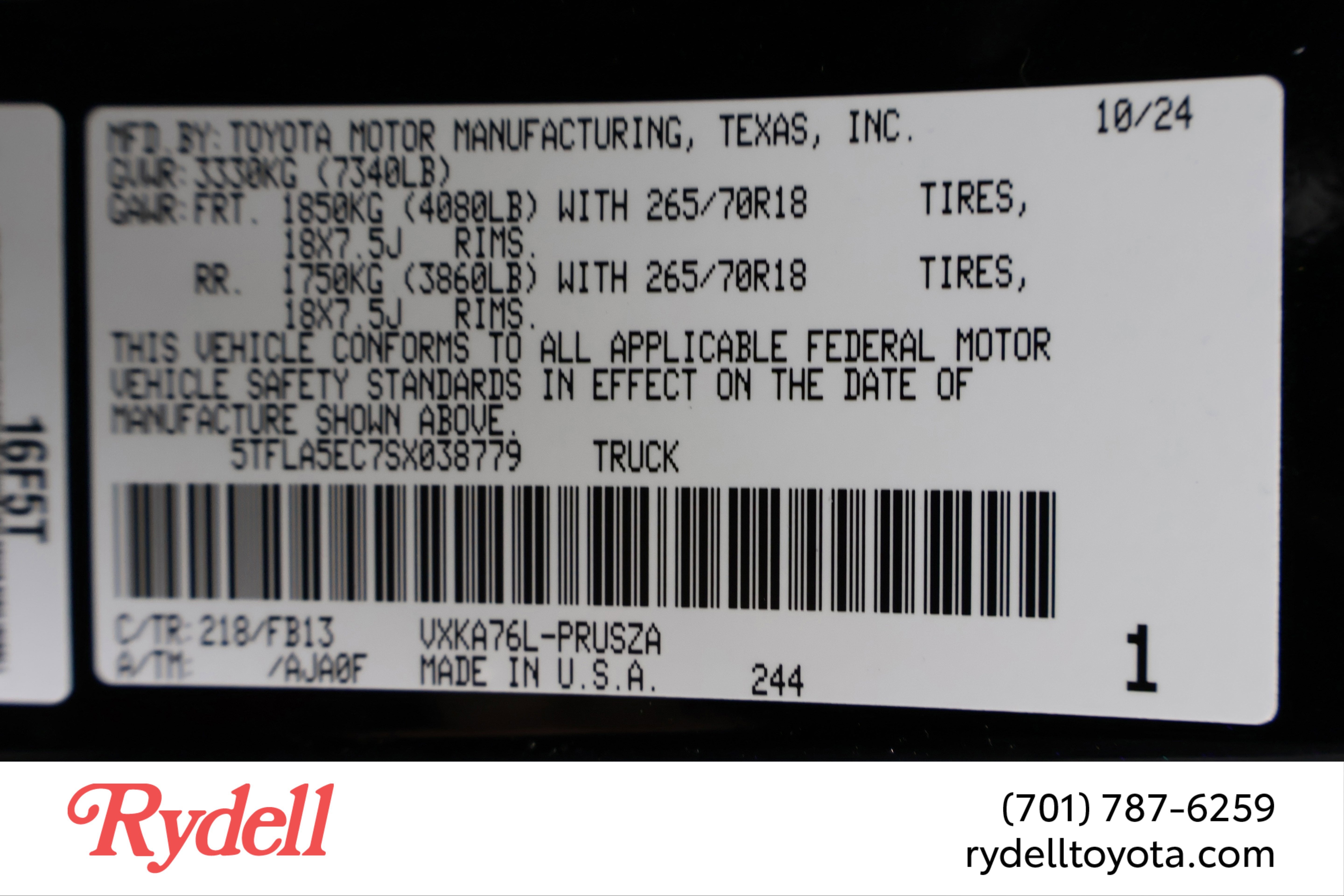 2025 Toyota Tundra SR5