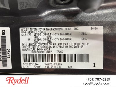 2026 Toyota Tundra i-FORCE MAX Tundra 1794 Edition
