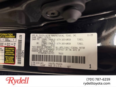 2026 Toyota Tundra Platinum