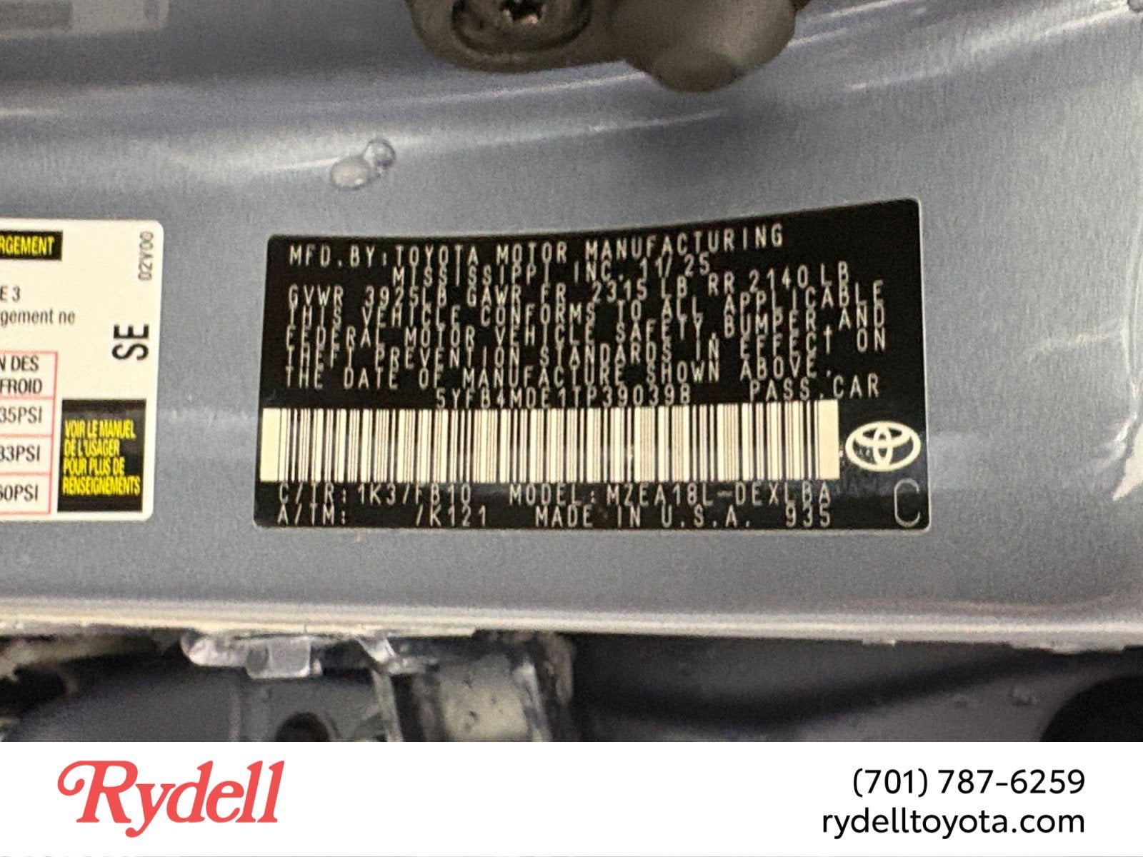 2026 Toyota Corolla LE