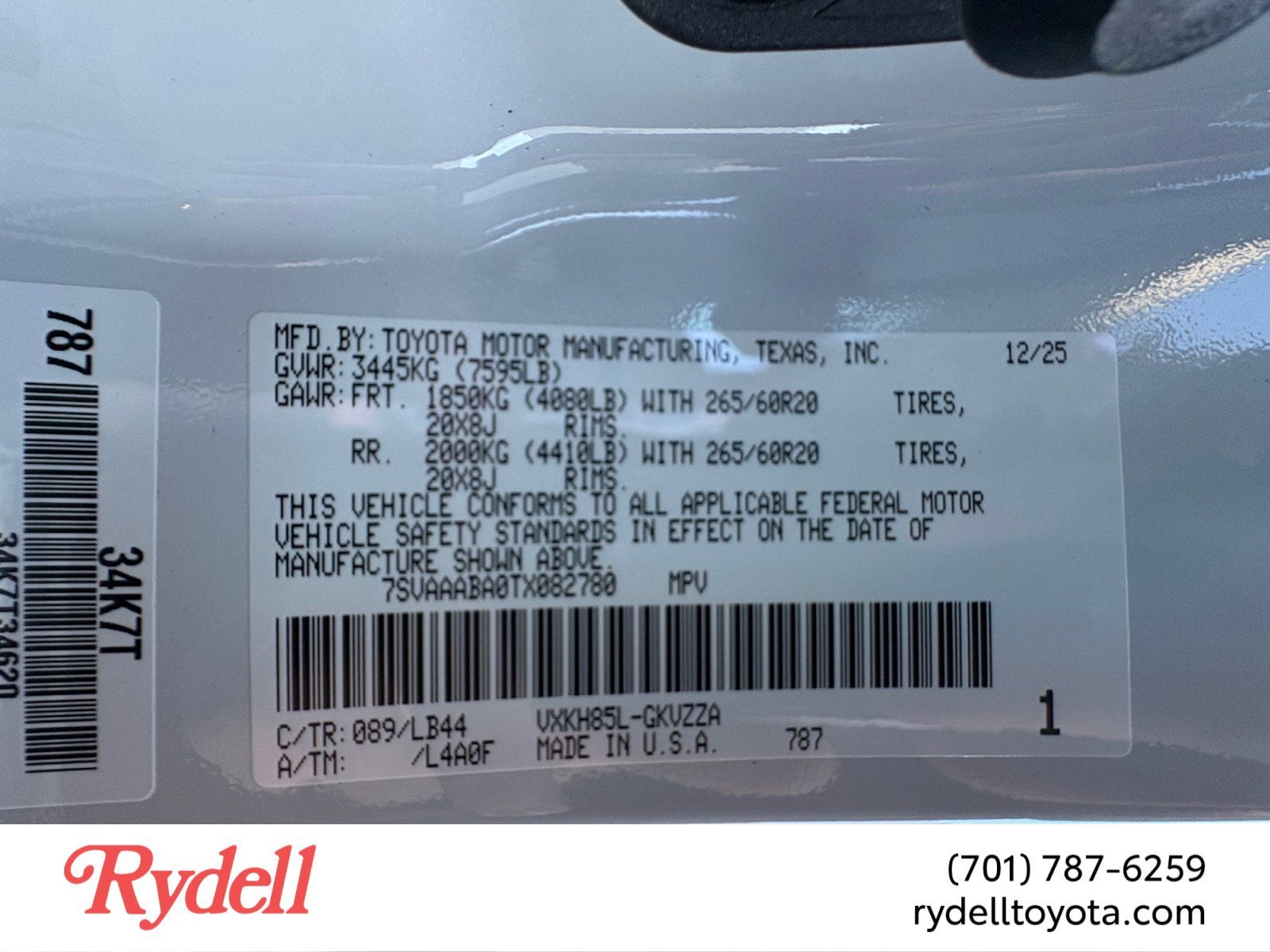 2026 Toyota Sequoia 1794 Edition