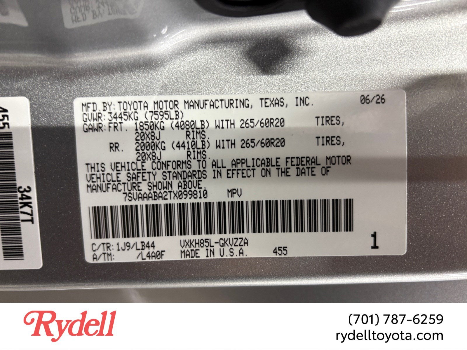 2026 Toyota Sequoia 1794 Edition