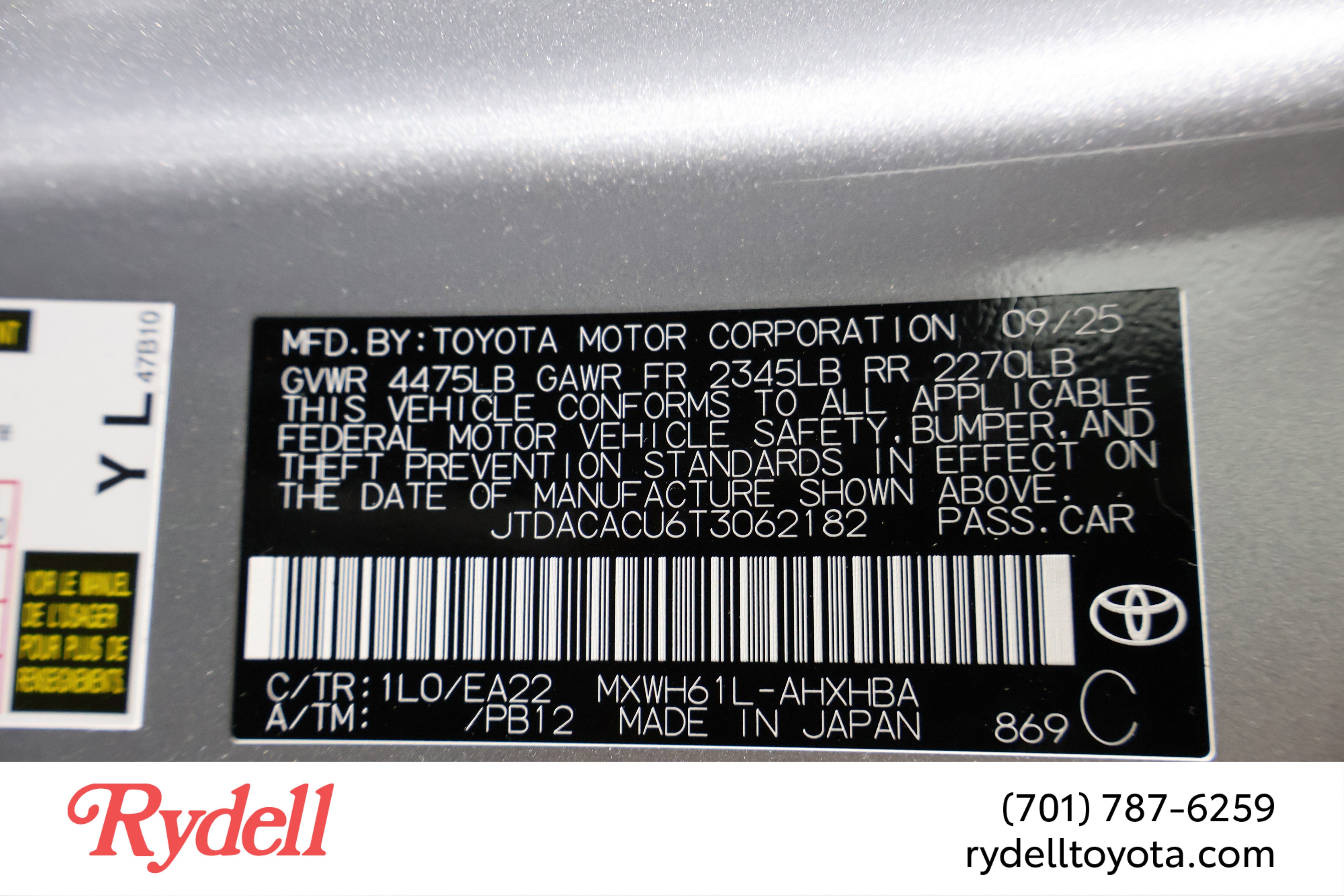 2026 Toyota Prius Plug-in Hybrid XSE Premium