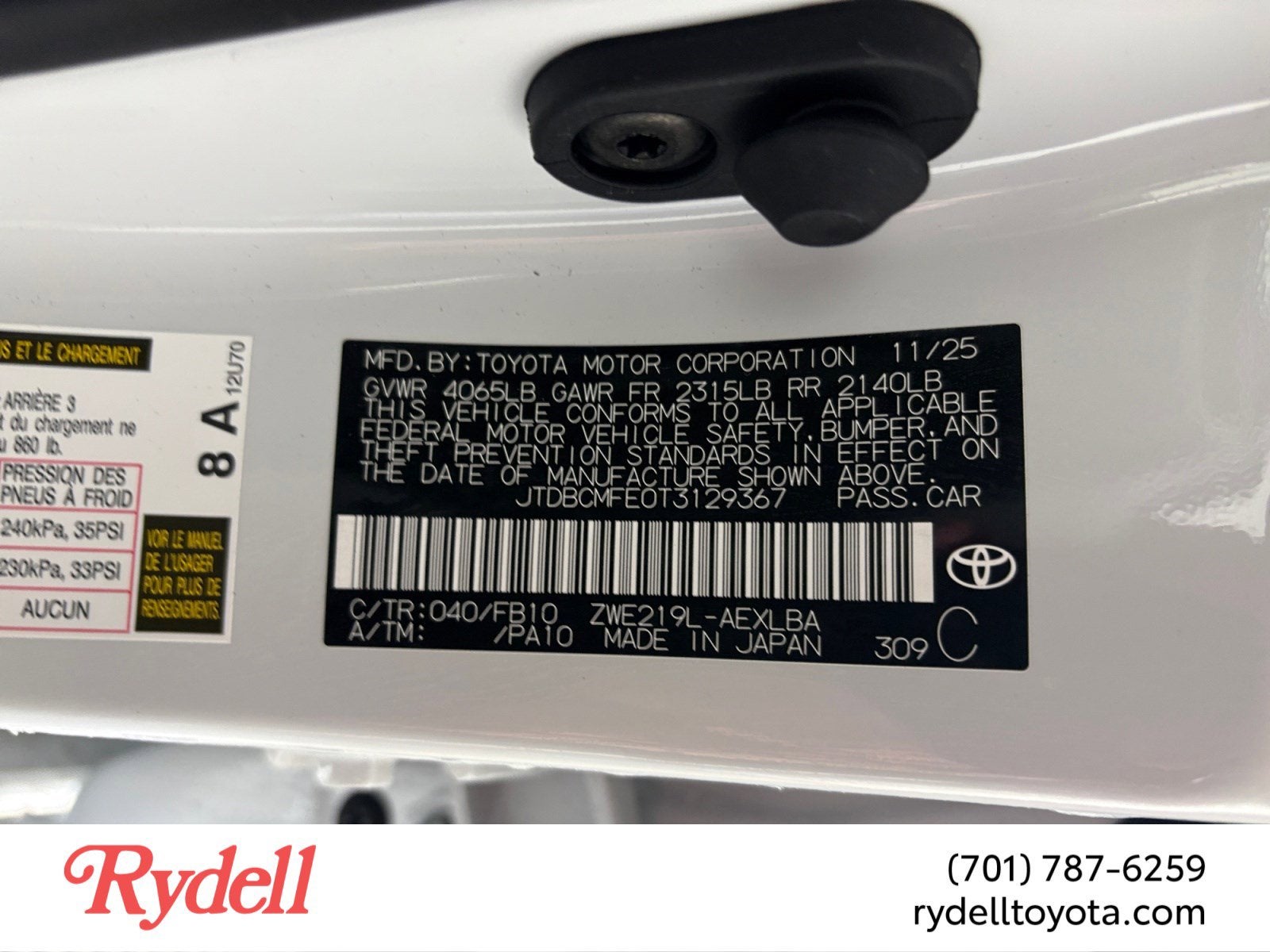 2026 Toyota Corolla Hybrid LE