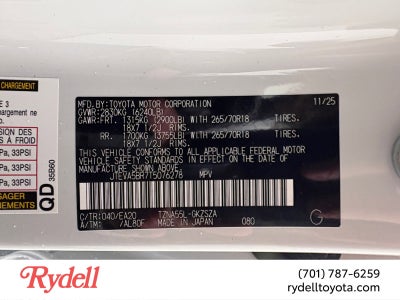 2026 Toyota 4Runner TRD Off-Road Premium