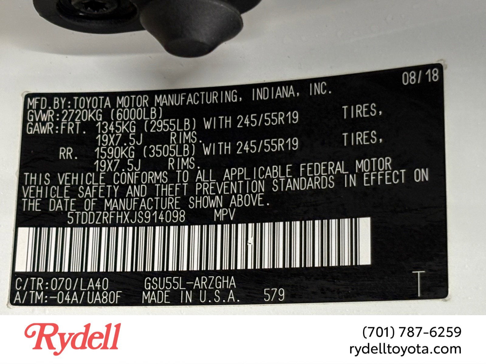 2018 Toyota Highlander Limited