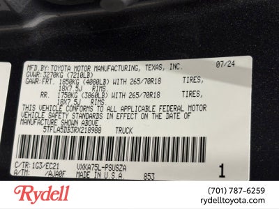 2024 Toyota Tundra 4WD SR5