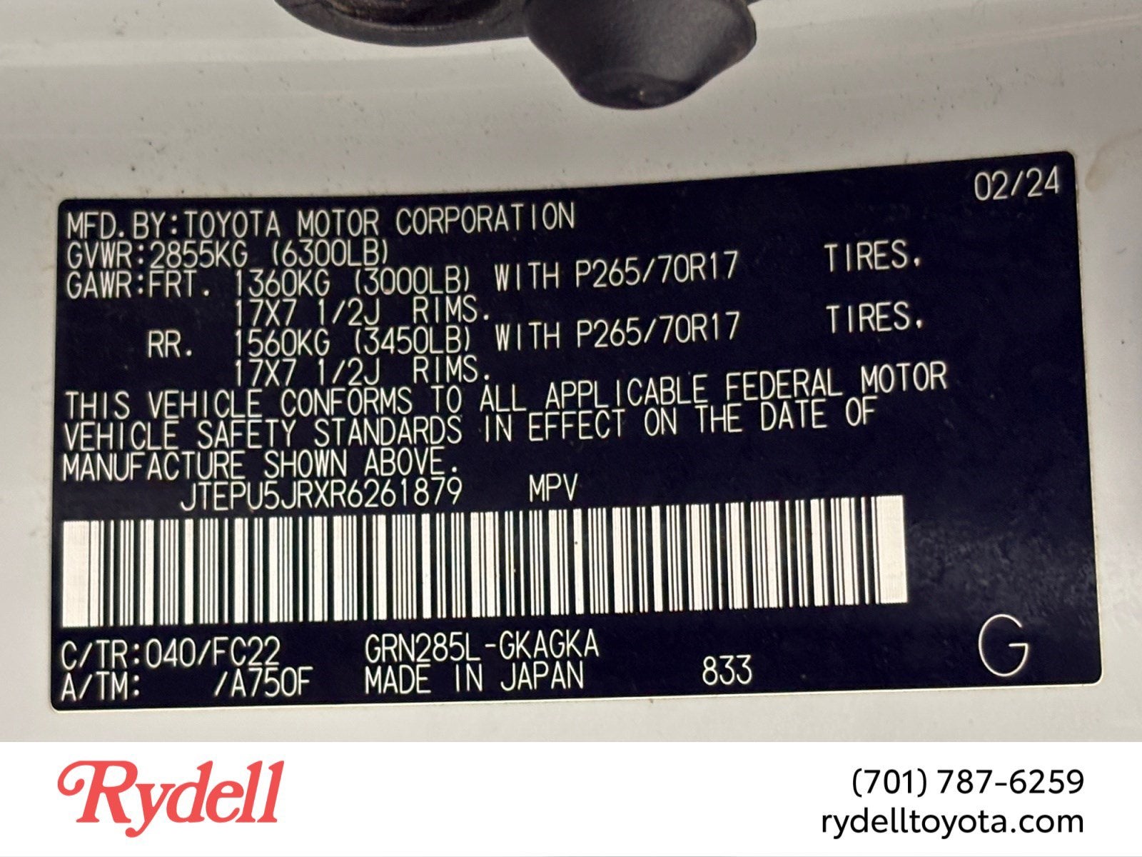 2024 Toyota 4Runner TRD Off Road