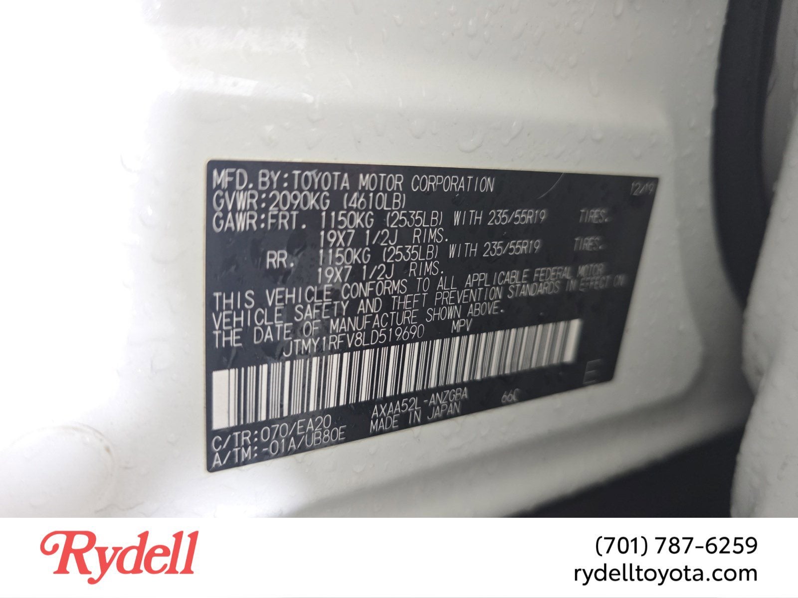 2020 Toyota RAV4 Limited