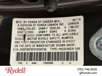 2014 Honda Civic Sedan EX