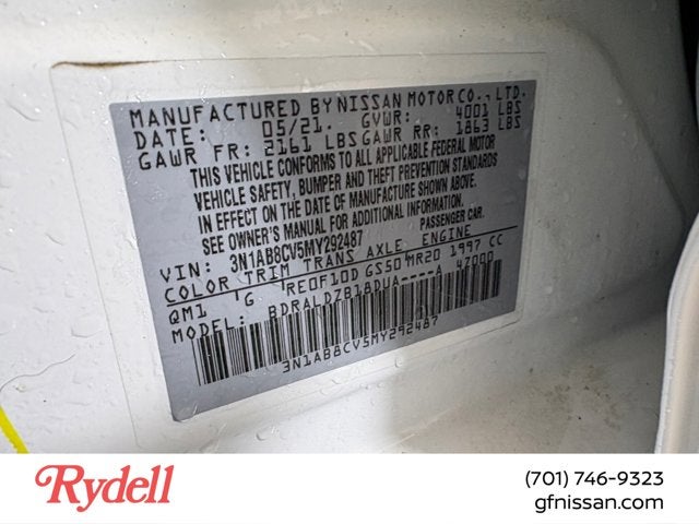 2021 Nissan Sentra SV