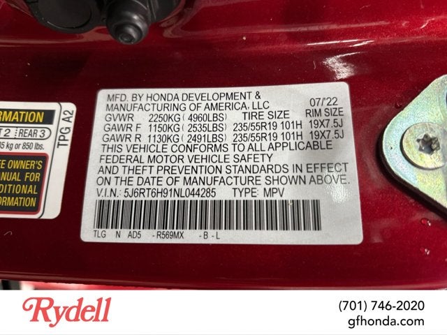 2022 Honda CR-V Hybrid Touring