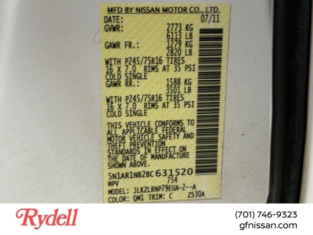 2011 Nissan Pathfinder S