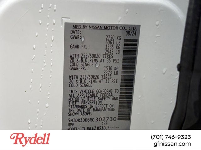 2024 Nissan Pathfinder Platinum