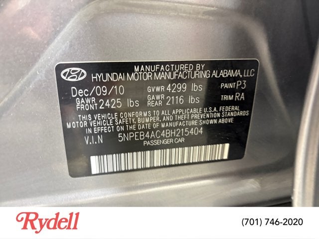 2011 Hyundai Sonata GLS