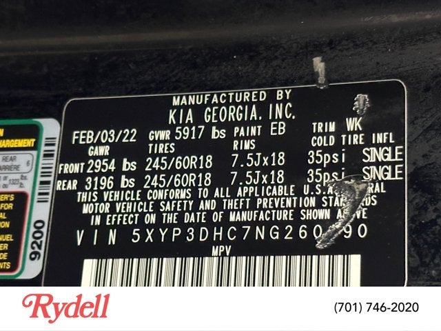 2022 Kia Telluride EX