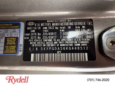 2019 Kia Sorento LX V6