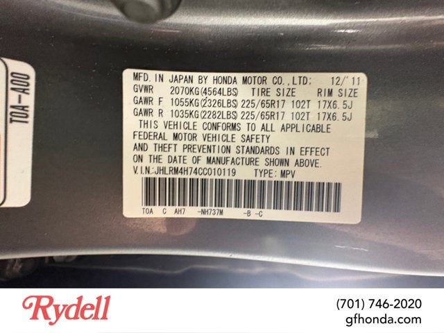 2012 Honda CR-V EX-L