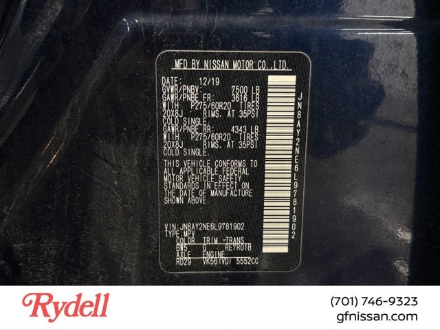 2020 Nissan Armada Platinum