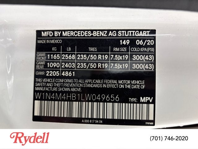 2020 Mercedes-Benz GLB GLB 250