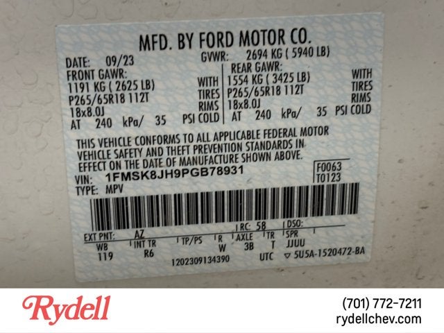2023 Ford Explorer Timberline