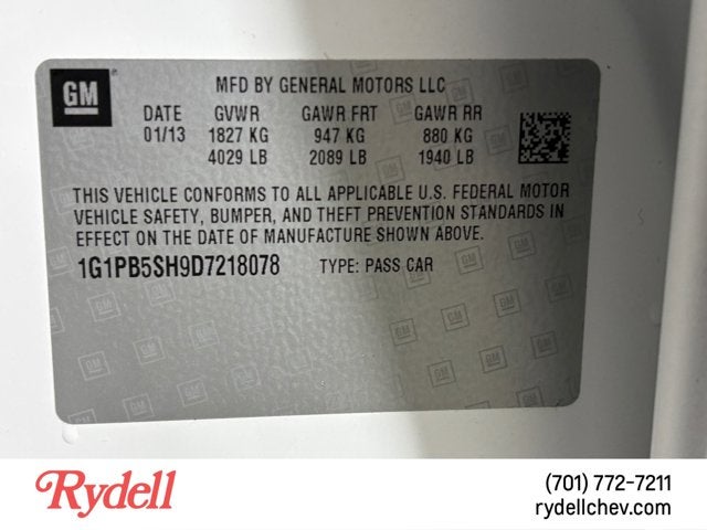 2013 Chevrolet Cruze LS