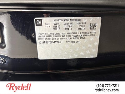 2016 Chevrolet Corvette 3LT