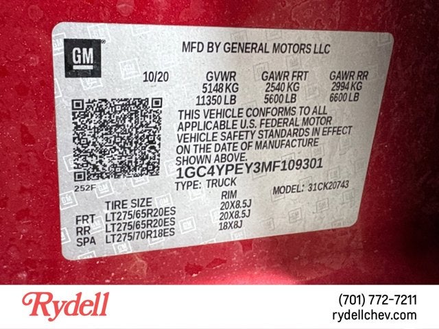 2021 Chevrolet Silverado 2500HD LTZ