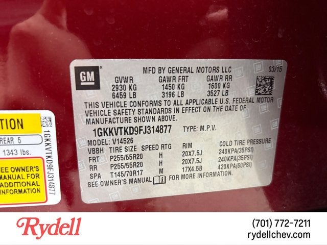 2015 GMC Acadia Denali