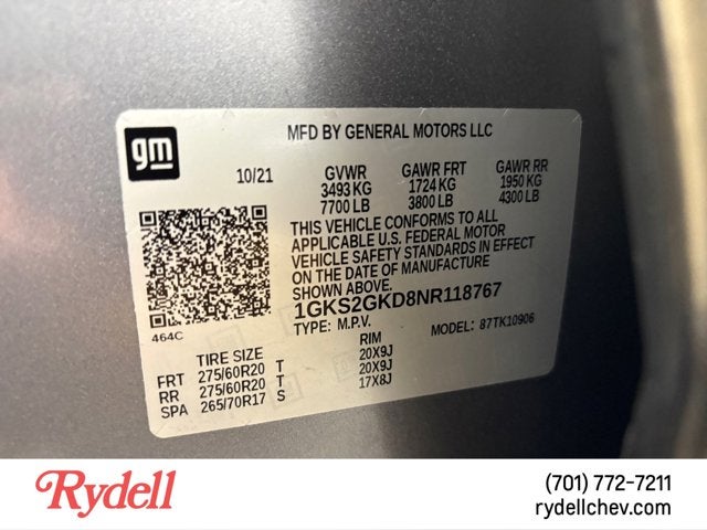 2022 GMC Yukon XL SLT