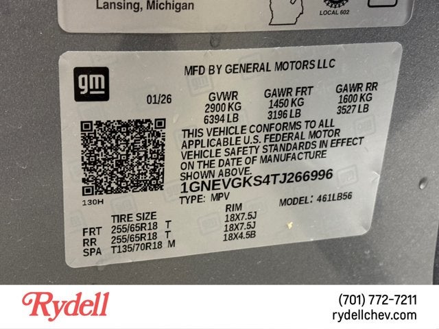 2026 Chevrolet Traverse AWD LT