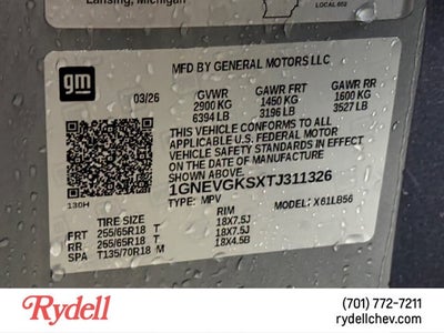 2026 Chevrolet Traverse AWD LT