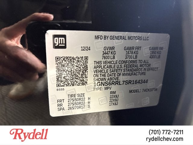 2025 Chevrolet Tahoe RST