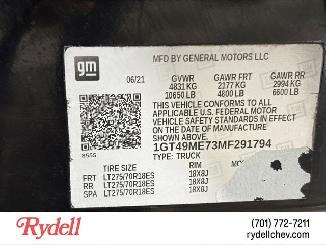 2021 GMC Sierra 2500HD SLE