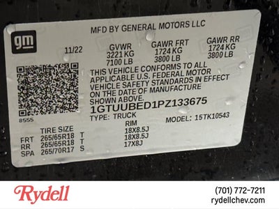 2023 GMC Sierra 1500 SLE